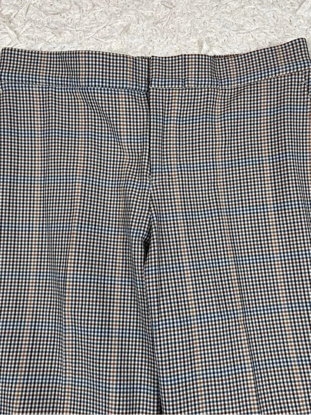 45R Check Pattern Wool Slacks Pants - Picture 3 of 15